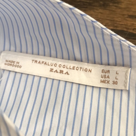 ZARA Trafaluc striped asymmetric top - Picture 4 of 6